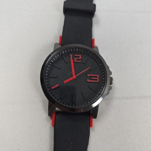 Herren armbanduhr schwarz rot - herren,