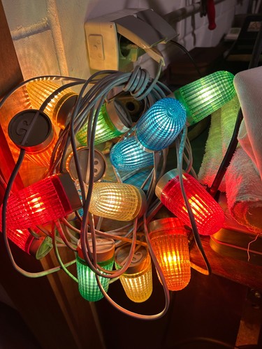 Lichterkette vintage bunt - lichterkette,