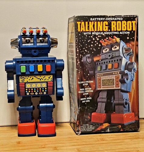 Vintage talking robot - robot, (80's)