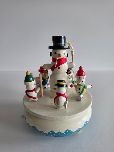 Erzgebirge spieluhr schneemann - spieluhr,