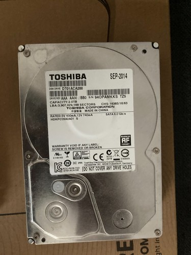 Toshiba 2tb intern sata - , 2tb,intern,sata
