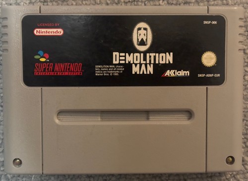 Snes demolition man gut - -,