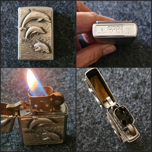 Zippo orig delfin motiv - zippo, orig.